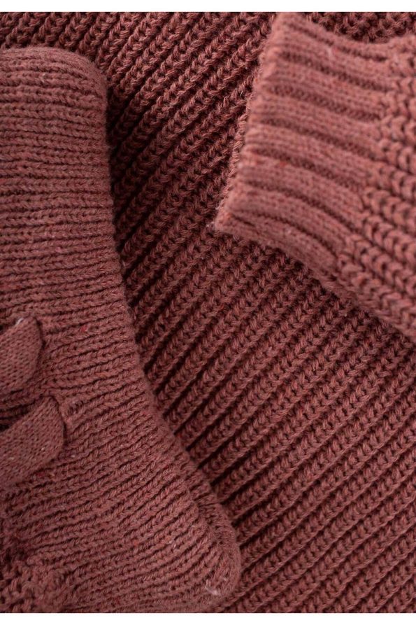Cigit Knit Set for Ages 1-5 in Dusty Rose
