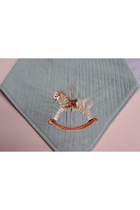 Ilays Beauty Reversible Baby Bib Set (Carousel-Peter Rabbit Blue)