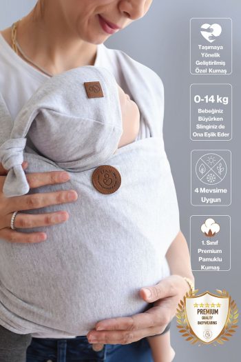 Ilays Beauty Premium First Class Cotton Stretch Wrap Sling Gray