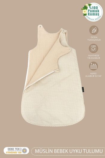 Mordesign Baby Sleep Sack, Newborn Muslin Swaddle, 100% Cotton Fabric, Wearable Blanket, Sleeper Series