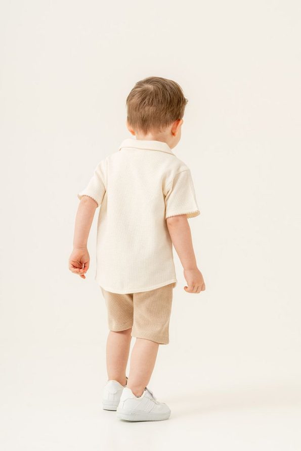 JNF Kids Boys Waffle Two-Piece Set