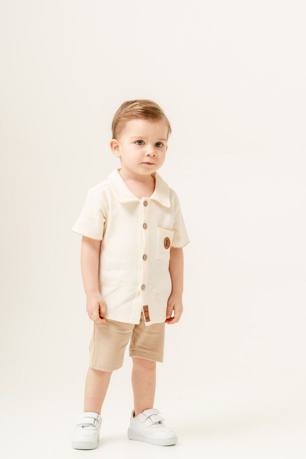 JNF Kids Boys Waffle Two-Piece Set