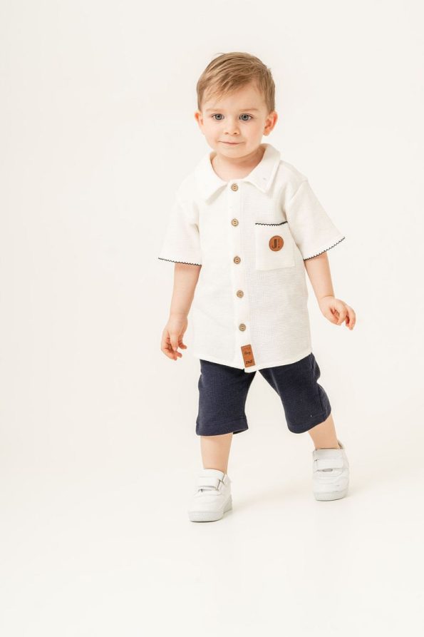 JNF Kids Boys Waffle Two-Piece Set