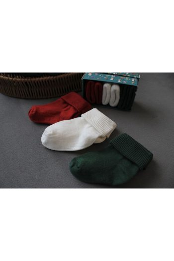 KARAMILA 3-Piece Bamboo Baby Sock Set - Holiday Special Collection
