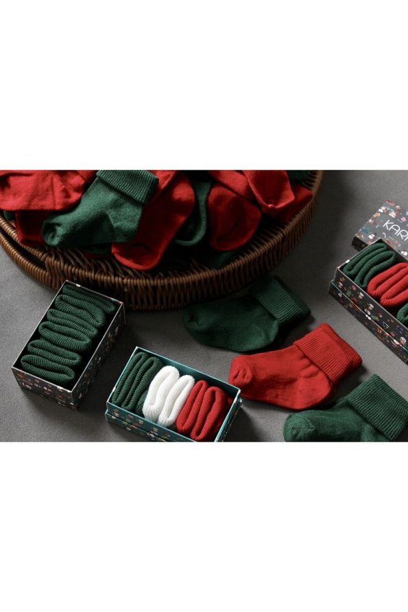 KARAMILA 3-Piece Bamboo Baby Sock Set - Holiday Special Collection