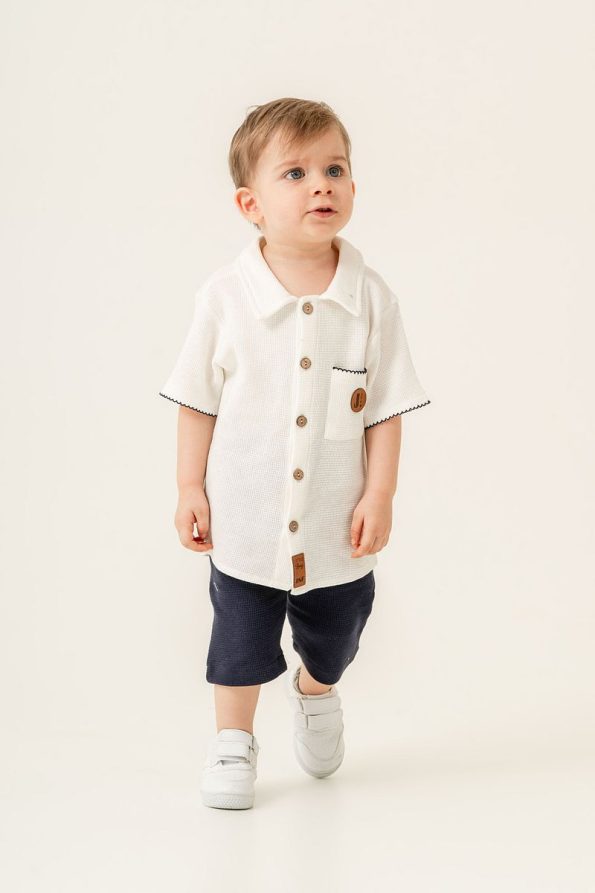 JNF Kids Boys Waffle Two-Piece Set