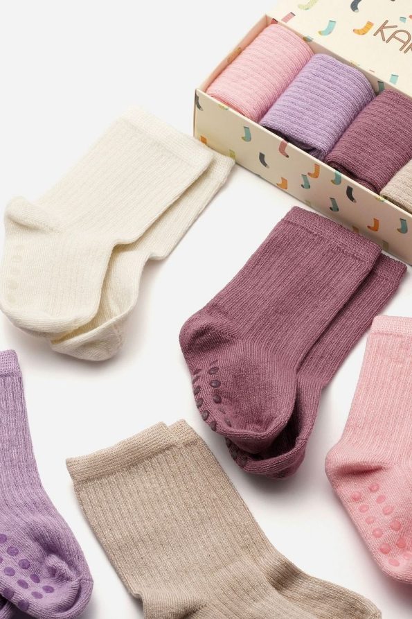 KARAMİLA 5 Pairs Seamless Bamboo Baby Socks