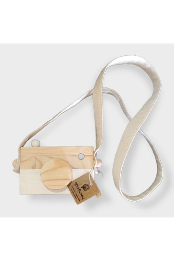 Websunday Wooden Waldorf Camera Toy for Kids