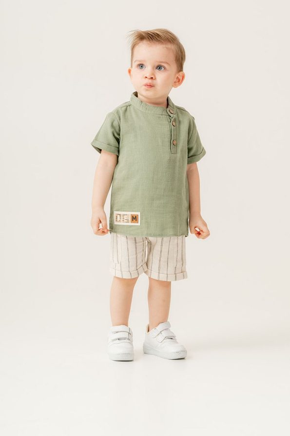 JNF Kids Boys' Baby and Toddler Side-Button 2-Piece Set