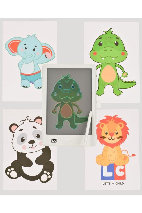 Let's Be Child 10 Inch Transparent LCD Digital Drawing Tablet - White