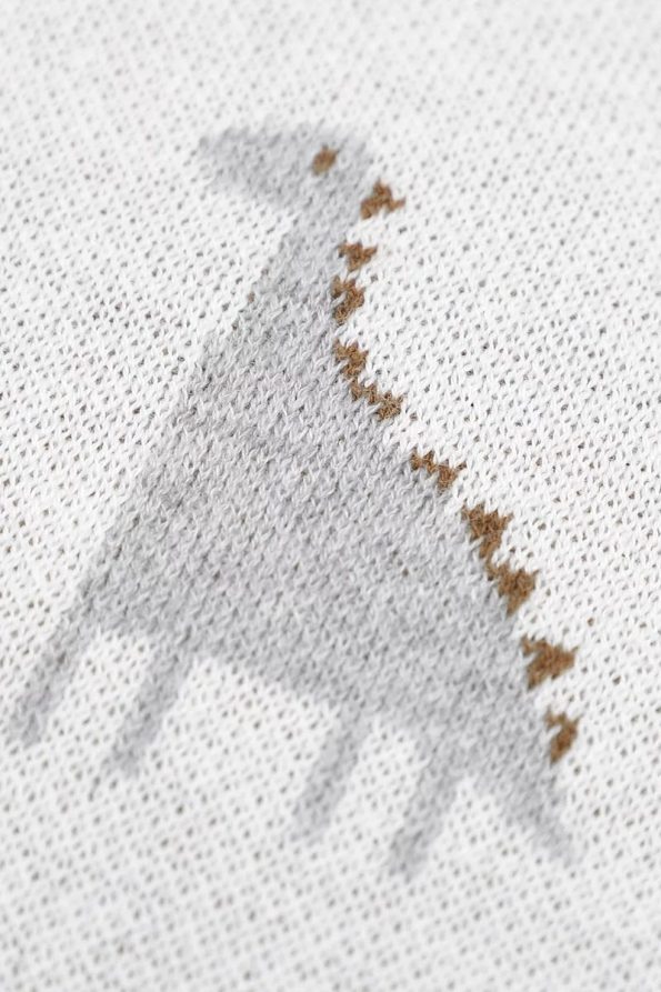 Battani.Co Knitted Baby Blanket for Boys and Girls 85cm x 85cm Dino