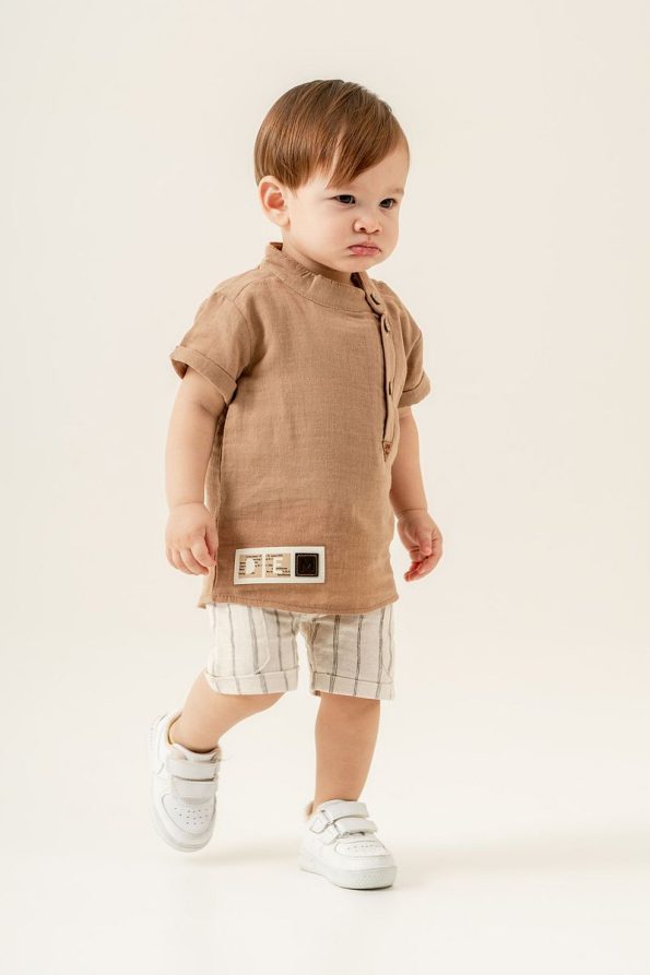 JNF Kids Boys' Side-Button Two-Piece Baby Set