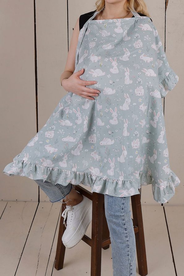 JUNIPERUS Ruffled Organic Bunny Nursing Cover