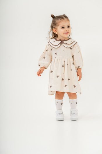 JNF Kids Summer Dress with Bow for Girls