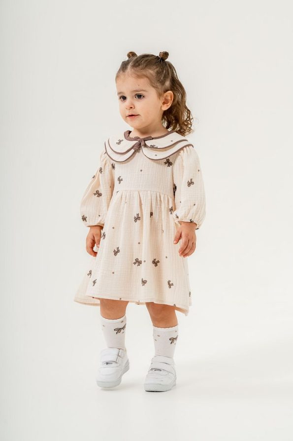 JNF Kids Summer Dress with Bow for Girls