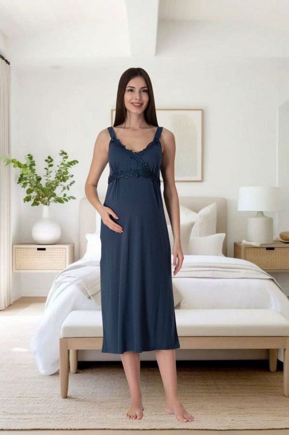 Effortt Venera Striped Maternity Pajama Set