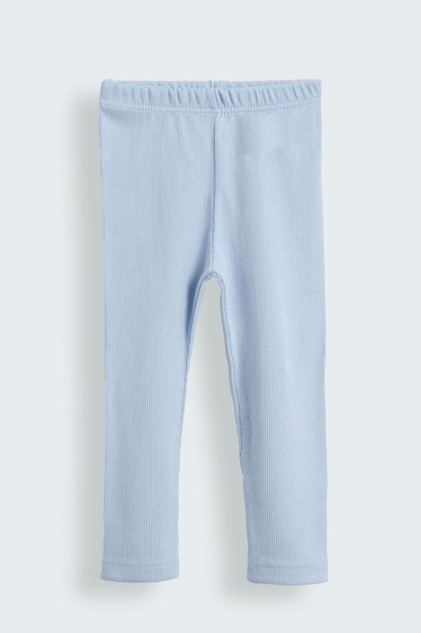 Morshey Blue Natural Cotton Kids Leggings for Ages 1-5
