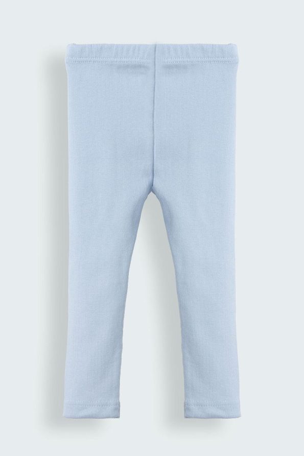 Morshey Blue Natural Cotton Kids Leggings for Ages 1-5