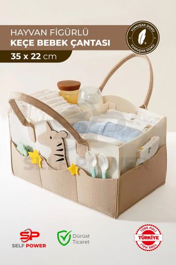 Self Power Sweet Felt Mother Baby Care Bag Portable Organizer