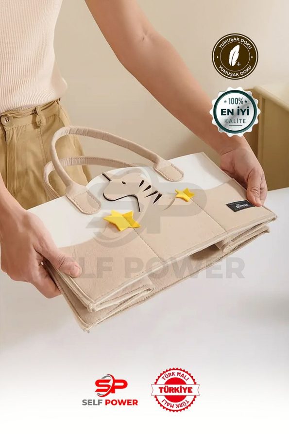 Self Power Sweet Felt Mother Baby Care Bag Portable Organizer