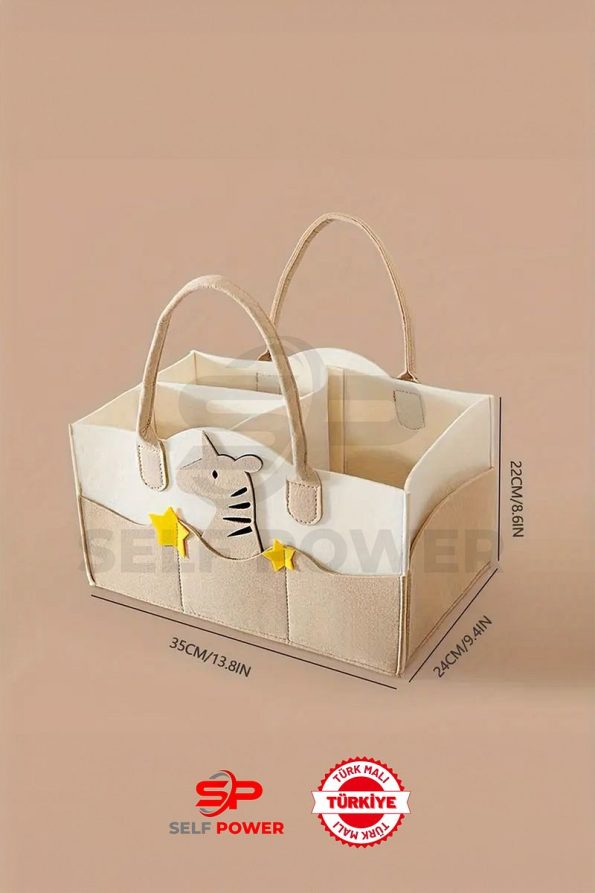 Self Power Sweet Felt Mother Baby Care Bag Portable Organizer