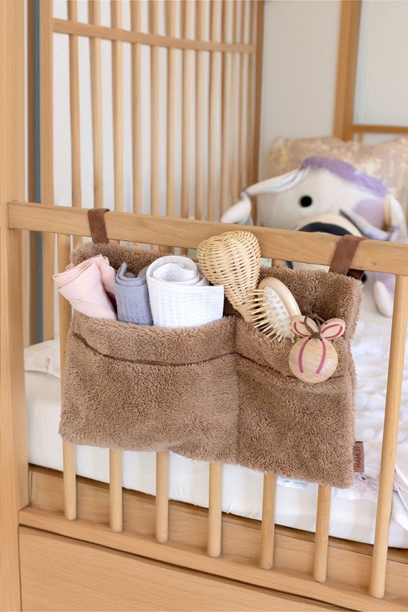 HAMUR Practical Hanging Organizer for Baby Stroller Beige