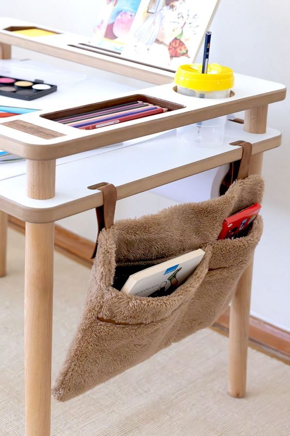 HAMUR Practical Hanging Organizer for Baby Stroller Beige