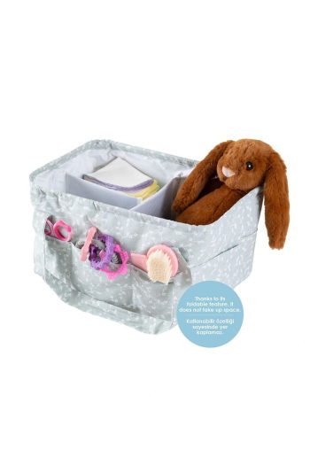 Babyjem Foldable Bag Mother & Baby Organizer Green Flower