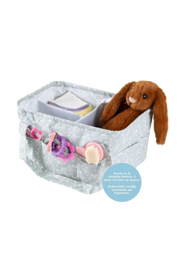 Babyjem Foldable Bag Mother & Baby Organizer Green Flower