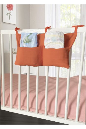 Joyous Mom Kids Crib Side Organizer with 2 Pockets