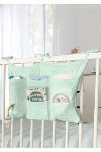Joyous Mom Kids Crib Side Organizer with 6 Pockets