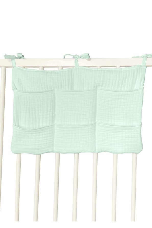 Joyous Mom Kids Crib Side Organizer with 6 Pockets