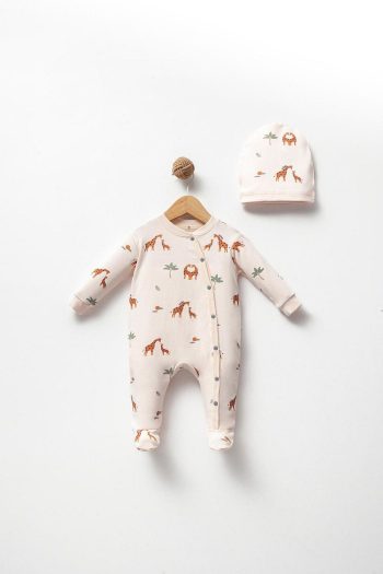 Bubbles Adorable Baby Giraffe Unisex Snowsuit with Booties