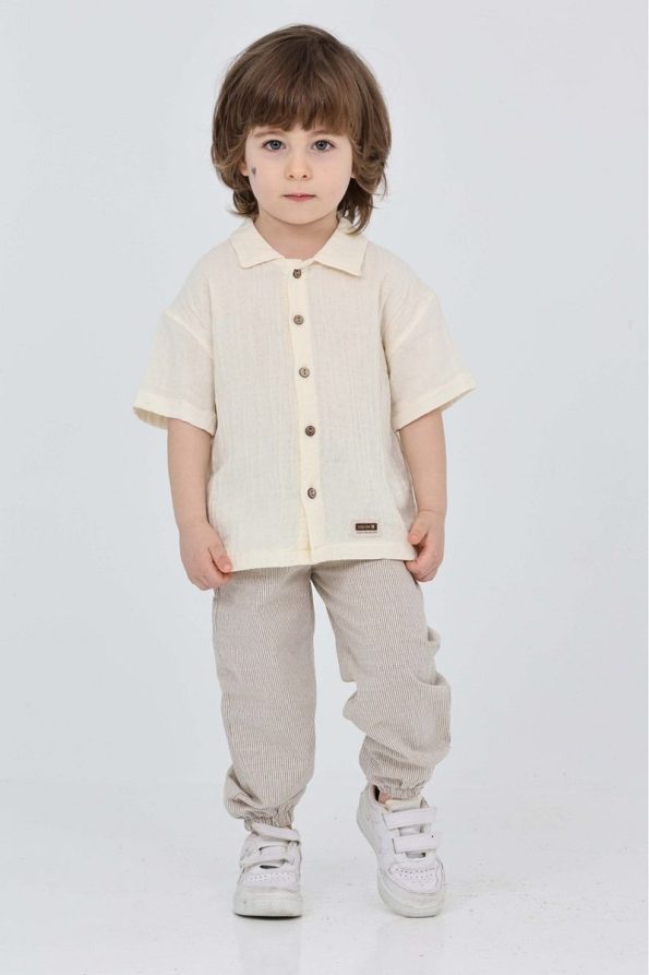 yns Coolstar Summer Muslin Shirt and Cotton Pants Set