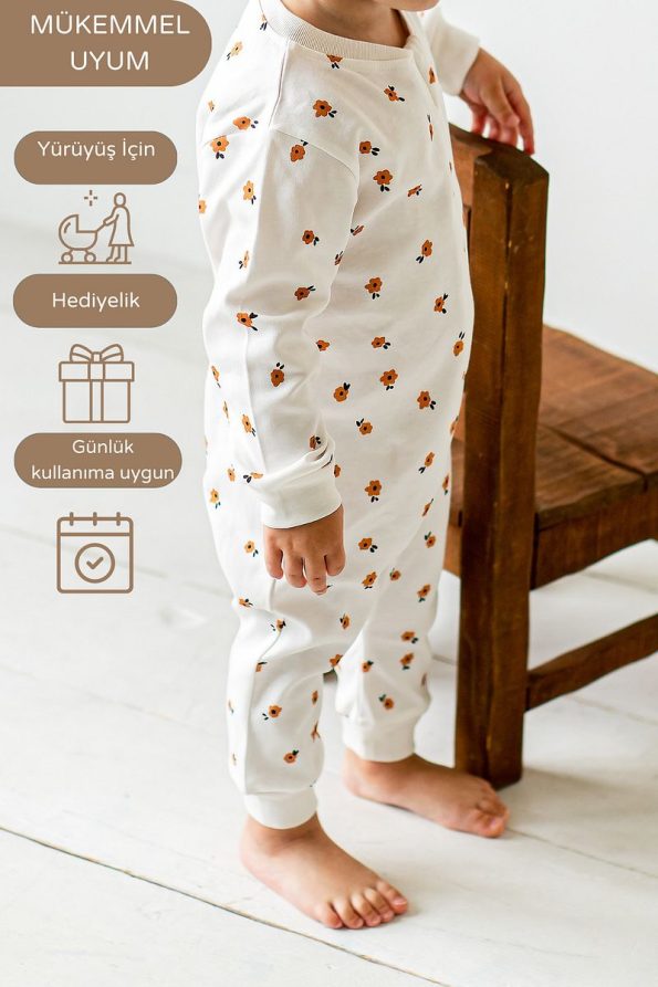 Vauva Baby Kids Unisex Printed Long Sleeve Bodysuit