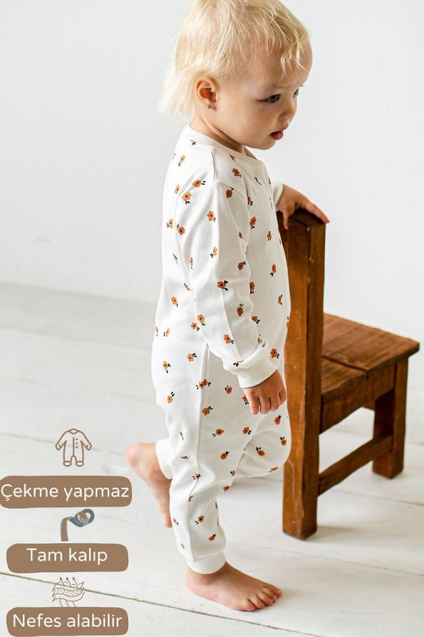 Vauva Baby Kids Unisex Printed Long Sleeve Bodysuit