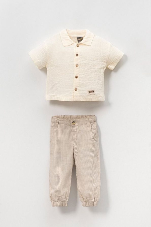 yns Coolstar Summer Muslin Shirt and Cotton Pants Set