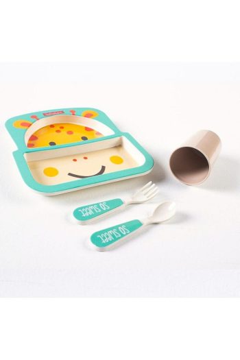 Lullabee Melamine 2-Compartment Baby Feeding Set