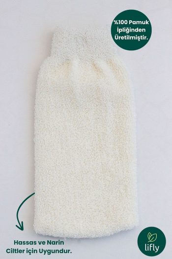 Lifly 100% Natural Cotton Baby Bath Mitten