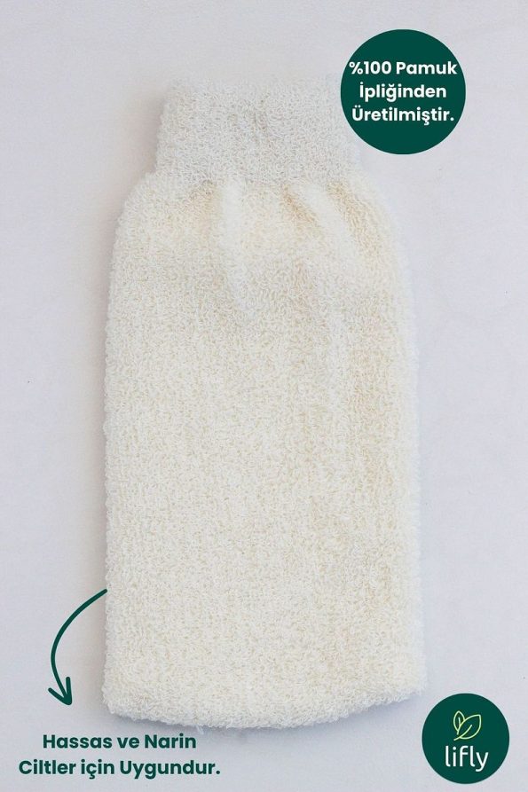 Lifly 100% Natural Cotton Baby Bath Mitten