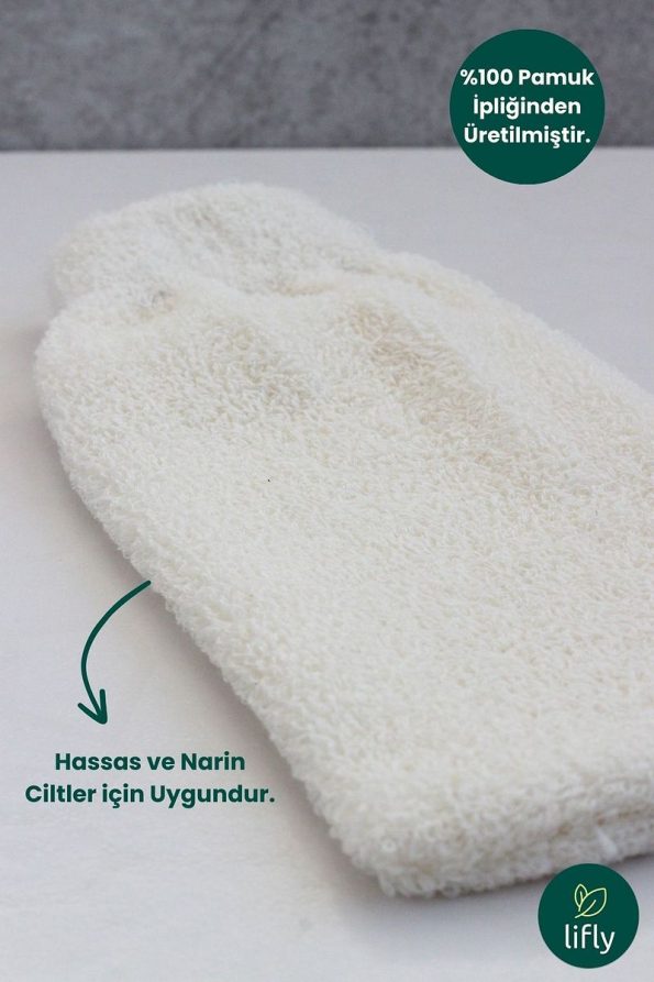 Lifly 100% Natural Cotton Baby Bath Mitten