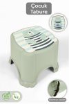 Meleni Baby Non-Slip Base Children's Stool - Figure Bath Sink Riser Stool - Green