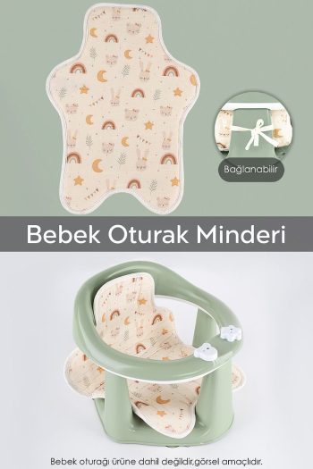Meleni Baby Star Shaped Baby Seat Cushion - Washable Baby Seat Pad