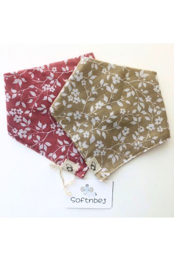 100% Cotton Certified Baby Muslin Bibs and Scarves Set