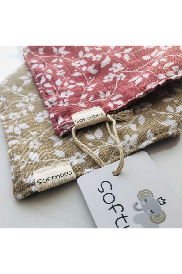 100% Cotton Certified Baby Muslin Bibs and Scarves Set