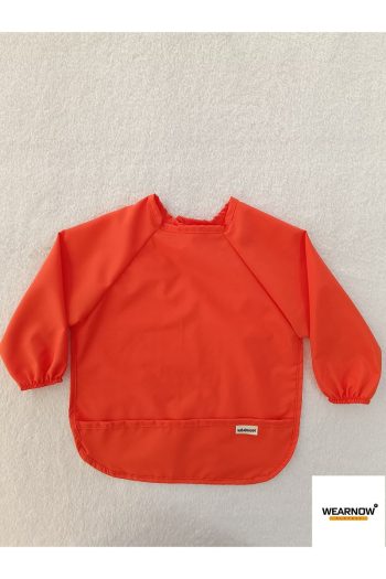 Wearnow Baby Liquid-Proof Orange Feeding and Activity Bib