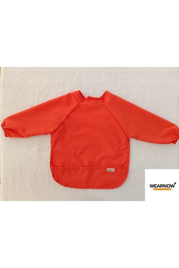 Wearnow Baby Liquid-Proof Orange Feeding and Activity Bib