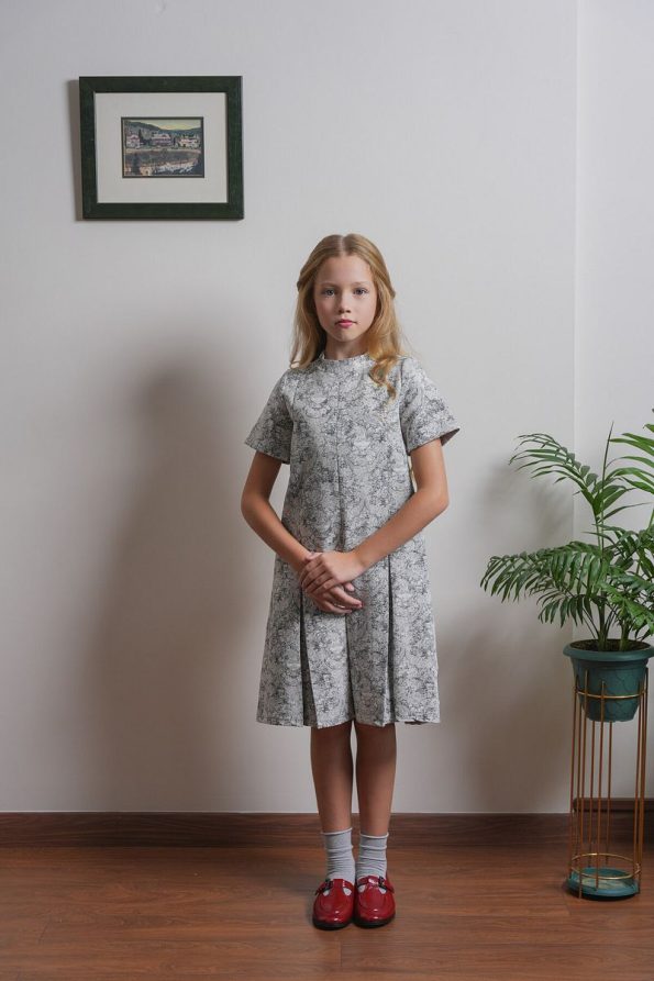 Augie Leauphant Floral Jacquard Dress