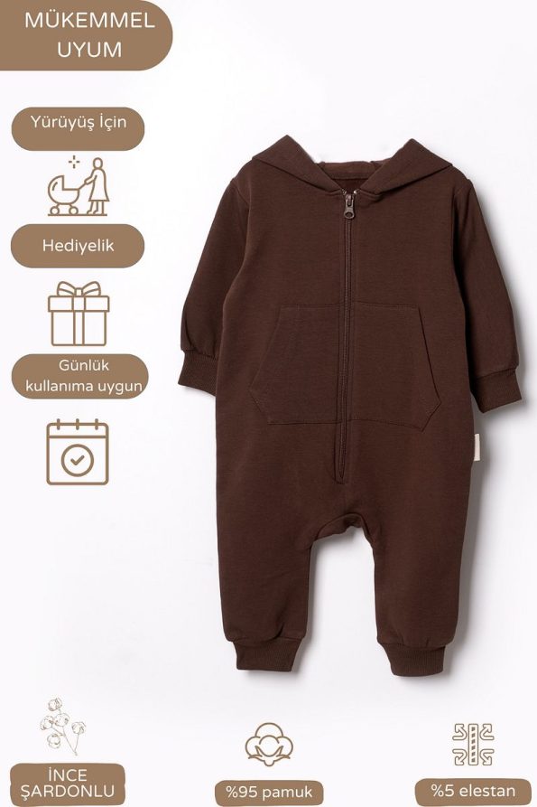 Vauva Unisex Baby Toddler Long Sleeve Seasonal Hooded Romper