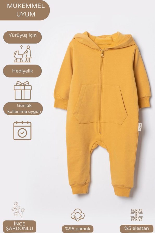 Vauva Baby Boy Girl Seasonal Long Sleeve Hooded Romper